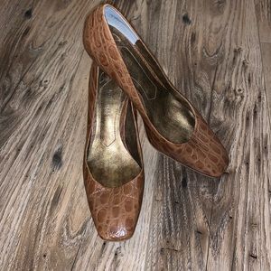 Nine West crocodile heels